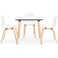 Dining table SHIKO - white - wood