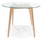 Dining table ROSAS - transparent - glass