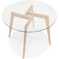 Dining table ROSAS - transparent - glass
