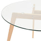 Dining table ROSAS - transparent - glass