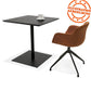 Eettafel GAZET - zwart - hout