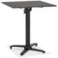 Dining table LEGMO - black - plastic