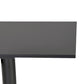 Dining table LEGMO - black - plastic