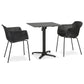 Dining table LEGMO - black - plastic