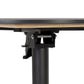 Dining table LEGMO - black - plastic