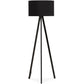 Vloerlamp TRIVET - zwart - kunststof
