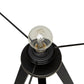 Vloerlamp TRIVET - zwart - kunststof
