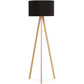 Vloerlamp TRIVET - zwart - kunststof