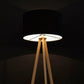 Vloerlamp TRIVET - zwart - kunststof