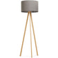 Floor lamp TRIVET - gray plastic