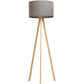 Floor lamp TRIVET - gray plastic