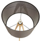 Floor lamp TRIVET - gray plastic
