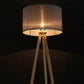 Floor lamp TRIVET - gray plastic