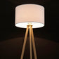 Vloerlamp TRIVET - wit - kunststof
