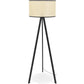 Vloerlamp TRIPTIK - naturel - kunststof