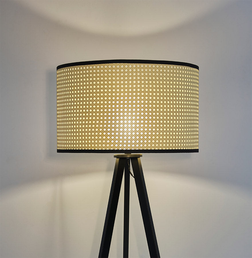 Vloerlamp TRIPTIK - naturel - kunststof