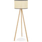 Vloerlamp TRIPTIK - naturel - kunststof