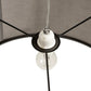 Hanglamp SAYA - grijs - kunststof