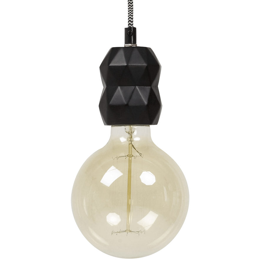 Hanging lamp ATUPA - black - metal