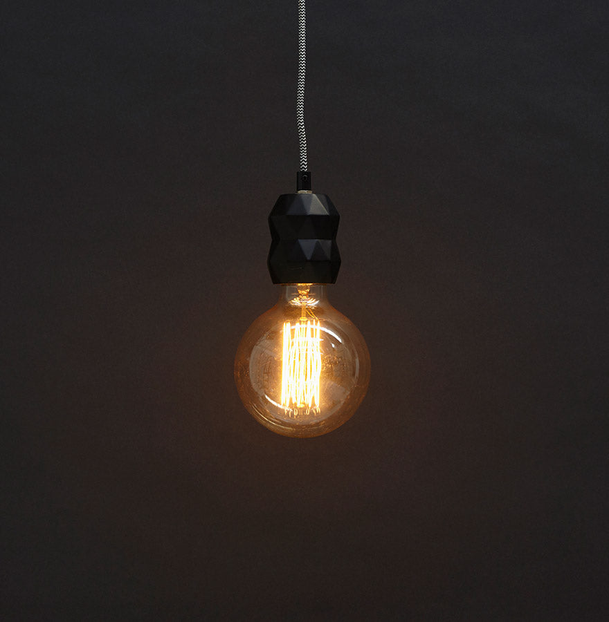 Hanging lamp ATUPA - black - metal