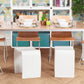 Stool MITCH - white - wood