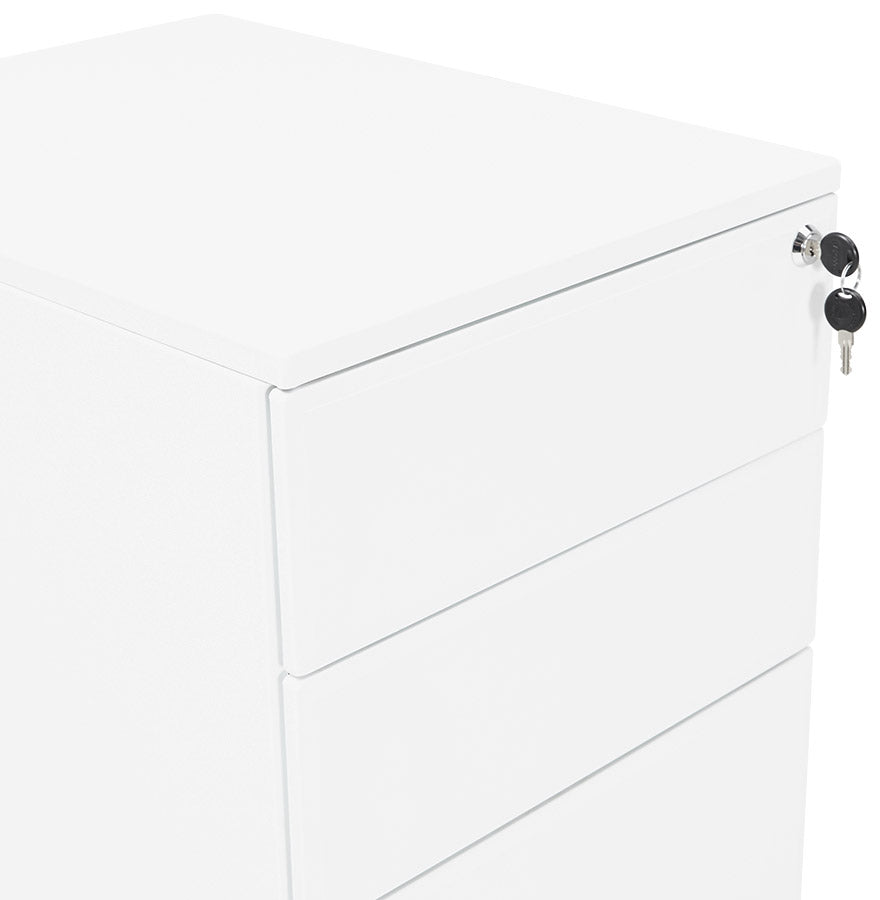 Drawer unit OFFICIO - white - metal