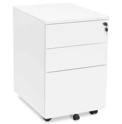 Drawer unit OFFICIO - white - metal