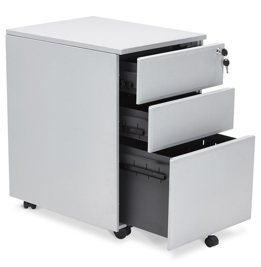 Drawer unit OFFICIO - gray - metal