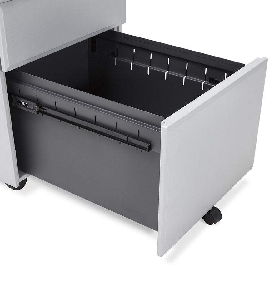 Drawer unit OFFICIO - gray - metal