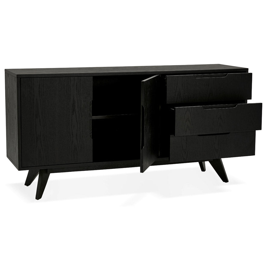 Sideboard TRAA – Schwarz – Holz