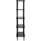 Opbergmeubel legplanken BRETO - zwart - hout