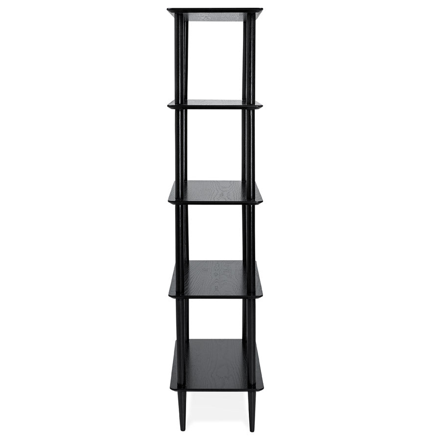 Storage unit shelves BRETO - black - wood