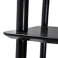 Opbergmeubel legplanken BRETO - zwart - hout