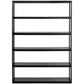 Opbergmeubel legplanken ESTANTE - zwart - hout