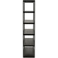 Opbergmeubel legplanken ESTANTE - zwart - hout