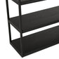 Opbergmeubel legplanken ESTANTE - zwart - hout