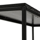 Opbergmeubel legplanken ESTANTE - zwart - hout