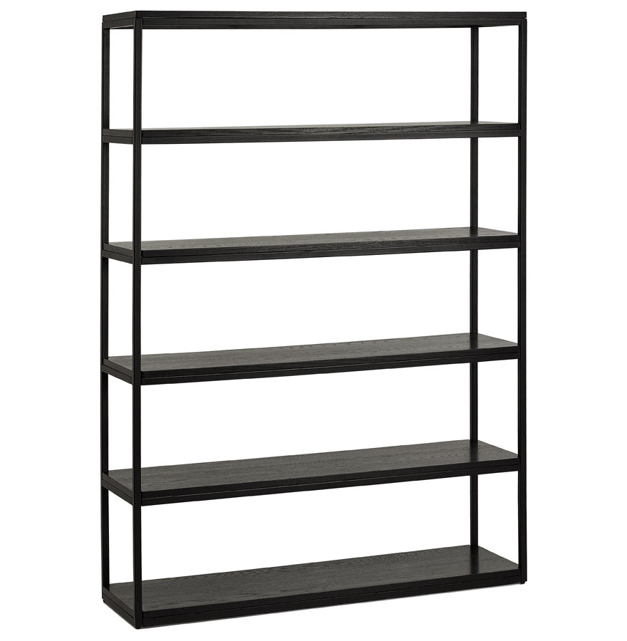 Storage furniture shelves ESTANTE - black - wood