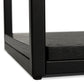 Opbergmeubel legplanken ESTANTE - zwart - hout