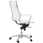 Office chair RELIK - white - imitation leather
