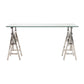 Desk - transparent - glass