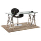 Desk - transparent - glass