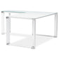 Desk WARNER - white - glass