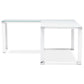 Desk WARNER - white - glass