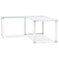 Desk WARNER - white - glass