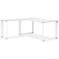Desk WARNER - white - glass