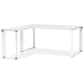 Desk WARNER - white - glass