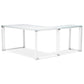 Desk WARNER - white - glass