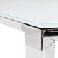 Desk WARNER - white - glass