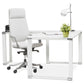 Desk WARNER - white - glass